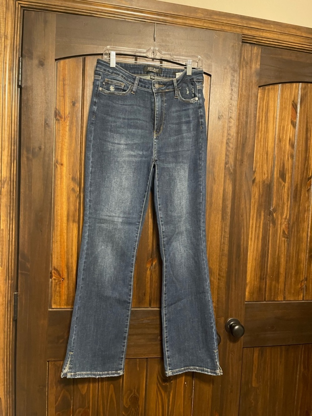 Judy Blue Indigo Bootcut Jeans with Faded Finish
